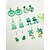 billige tilbehør-Akryl shamrock-øreringe til kvinder med shamrock-motiv til St. Patricks Day, let glitterdesign, flere kløver- og irsk-tema-stilarter tilgængelige, perfekte til parader, fester, begivenheder og højtidsfejringer.