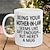 cheap Mugs &amp; Cups-Being Your Mother-In-Law 11oz Funny Mug, Holiday Coffee Cup from Mom-in-Law Hilarious Xmas Present, Family Birthday Seasonal Drinkware