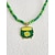 billige Tilbehør-Damekjede med kløvermotiv i legering og akryl med flere anhengsstiler, grønne perler, perfekt for St. Patricks dag og hverdagsbruk.
