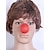 preiswerte Zubehör-Herren Polyester Spaßvogel Mardi Gras Hut und Clownnose-Set – perfekt für Karneval und Maskenpartys