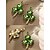 baratos Dia de São Patricio-Brincos femininos de liga metálica com design de trevo de cristal verde, perfeitos para o Dia de São Patrício e festas do dia a dia, elegantes e festivos.