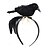 economico Accessori-Fascia nera a forma di corvo per Mardi Gras da donna - Accessorio per costume con uccelli e nido in piume - Stile gotico/stregonesco per Carnevale e masquerade