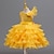 abordables Vestidos de Niña de Flores-Vestido de Niña Florista Chica Vestido formal Atuendo de boda Fiesta Boda Formal Elegante Adorable Princesa Retazos Malla Color sólido Sin Mangas Cuello Barco Amarillo Rosa 4 años +