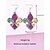 billiga Tillbehör-Damörhängen i trefärgad fleur-de-lis-motiv i konstläder för Mardi Gras-firande, livfulla lila, gröna och gula, glittrande design, perfekta för karnevalsfestligheter