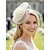 billiga Bröllop ACC-Damfascinatorhatt i polyester, flerfärgad cocktailhatt i blommigt meshmönster, elegant vintagestil för bröllop, kvällsmiddagar, trädgårdsfester, tävlingar och formella evenemang