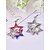 economico Accessori-Set di gioielli patriottici femminili a forma di stella dell'anniversario dei 250 anni degli Stati Uniti collana e orecchini in lega con design di cristalli rossi bianchi e blu parate e celebrazioni