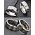 abordables Accessoires-Bague en acier inoxydable pour hommes du 250e anniversaire des États-Unis avec motif du drapeau américain bande patriote en or et en argent style minimaliste classique bijoux de mode pour hommes pour