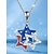 economico Accessori-Set di gioielli patriottici femminili a forma di stella dell'anniversario dei 250 anni degli Stati Uniti collana e orecchini in lega con design di cristalli rossi bianchi e blu parate e celebrazioni
