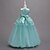 abordables Robes de Fille de Fleurs-Robe de Demoiselle d'Honneur Fille Fille Robe de soirée Tenue de mariage Soirée Mariage Formel Élégant Princesse Doux Dentelle Maille Couleur Unie Sans manches Col Rond Rose Claire Bleu Ciel 4 ans et