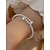 voordelige Huwelijk ACC-Damesarmband van imitatieparels, elegant tweekleurig ontwerp, perfect voor bruiloften, Valentijnsdag en dagelijks gebruik.