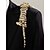 abordables Mariage ACC-Broche tigre pour homme en alliage, disponible en or et argent, ornée de cristaux, accessoire élégant pour mariages et dîners.