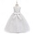 preiswerte Blumenmädchenkleider-Blumenmädchenkleid Mädchen Formelle Kleidung Hochzeitskleidung Party Hochzeit Formell Niedlich Prinzessin Süß Kleid für die Erstkommunion Patchwork Netz Einfarbig Ärmellos Rundhalsausschnitt Hellrosa