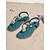 ieftine Femei-Sandale boeme pentru femei, culoare turcoaz - sandale plate elegante, cu barete împletite și accente de bijuterii, pantofi de plajă confortabili de vară pentru vacanțe tropicale &amp;escapade pe insulă