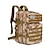 voordelige Buitentassen-Tactische nylon rugzak voor heren met camouflageprint, grote rugzak in militaire stijl, veelkleurige outdoor rugzak voor wandelen, kamperen en reizen met Amerikaanse vlagpatch.