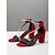 preiswerte Hochzeitsgast-Glitzernde, nudefarbene Sandalen mit Blockabsatz für Damen – elegante Strass-Brautschuhe, bequeme Sandalen mit Knöchelriemen für Bräute &amp;Gäste der Gartenparty