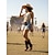 billige Cowboy &amp; Western Boots-Brune damesandaler i ruskind med høj spænde – moderne chic stil, elegante gyldne stilettohæle til udendørs musikfestivaler og modebegivenheder