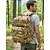 voordelige Buitentassen-Tactische nylon rugzak voor heren met camouflageprint, grote rugzak in militaire stijl, veelkleurige outdoor rugzak voor wandelen, kamperen en reizen met Amerikaanse vlagpatch.