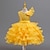 abordables Vestidos de Niña de Flores-Vestido de Niña Florista Chica Vestido formal Atuendo de boda Fiesta Boda Formal Elegante Adorable Princesa Retazos Malla Color sólido Sin Mangas Cuello Barco Amarillo Rosa 4 años +