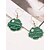 billige tilbehør-Dame St. Patricks Day øreringe i legering, flermønstrede shamrock- og leprechaun-designs, sjove festlige smykker i irsk stil til julefester, parader og festtøj