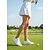 preiswerte Damen Golfschuhe-Klassische weiße/gelbe Damen-Golfschuhe mit Schnürung – rutschfeste, stoßdämpfende Sportschuhe für Golferinnen, Training auf dem Platz, Wochenendspiele, Country-Club-Style und Spaziergänge im Freien.