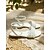 abordables novia-Sandalias de novia de encaje blanco para mujer con apliques florales: ideales para bodas bohemias