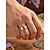 abordables Accessoires-Bague en acier inoxydable pour hommes du 250e anniversaire des États-Unis avec motif du drapeau américain bande patriote en or et en argent style minimaliste classique bijoux de mode pour hommes pour