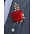 abordables Mariage ACC-Broche rose en polyester pour homme – plusieurs couleurs – accessoire élégant pour mariage et soirée avec détails en perles