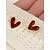 billige Valentinsdag-Hjerteøreringe til kvinder, legeringsmateriale, flere hjertestile, sødt og romantisk design, velegnet til kvinder, perfekt til Valentinsdag, bryllupper og romantiske lejligheder