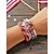 economico Accessori-Set di braccialetti a più strati femminili dell'anniversario dei 250 anni degli Stati Uniti - materiale in lega con vari ciondoli perfetto per il Giorno dell'Indipendenza e le celebrazioni americane