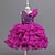 abordables Vestidos de Niña de Flores-Vestido de Niña Florista Chica Vestido formal Atuendo de boda Fiesta Boda Formal Elegante Adorable Princesa Retazos Malla Color sólido Sin Mangas Cuello Barco Amarillo Rosa 4 años +