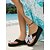 cheap Women-Women's Polka Dot Bow Flip-Flops, Lightweight Thong Sandals with Cute Oversized Bow, Casual Non-Slip Summer Footwear for Beach Vacations