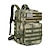 voordelige Buitentassen-Tactische nylon rugzak voor heren met camouflageprint, grote rugzak in militaire stijl, veelkleurige outdoor rugzak voor wandelen, kamperen en reizen met Amerikaanse vlagpatch.