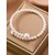 voordelige Huwelijk ACC-Damesarmband van imitatieparels, elegant tweekleurig ontwerp, perfect voor bruiloften, Valentijnsdag en dagelijks gebruik.