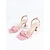 economico Damigella d&amp;#39;onore-sandali da donna con tacco a blocco color rosa cipria, eleganti scarpe eleganti con cinturino alla caviglia per damigelle d'onore ai matrimoni in chiesa moderni