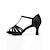 baratos Sapatos de Dança Latina-Sapatos de salto alto pretos femininos com tiras no tornozelo, elegantes sapatos de salto alto para dança latina profissional. &amp;dança de salão