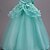abordables Robes de Fille de Fleurs-Robe de Demoiselle d'Honneur Fille Fille Robe de soirée Tenue de mariage Soirée Mariage Formel Élégant Princesse Doux Dentelle Maille Couleur Unie Sans manches Col Rond Rose Claire Bleu Ciel 4 ans et