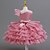 abordables Vestidos de Niña de Flores-Vestido de Niña Florista Chica Vestido formal Atuendo de boda Fiesta Boda Formal Elegante Adorable Princesa Retazos Malla Color sólido Sin Mangas Cuello Barco Amarillo Rosa 4 años +