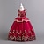 economico Abiti da Fiori-Abito da damigella d'onore bambina Ragazze Abito formale Abiti da sposa Balli di fine anno Feste Matrimonio Elegante Moda Adorabile Paillettes Patchwork Floreale Senza Maniche Girocollo Blu Rosso
