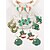 billige tilbehør-Dame St. Patricks Day øreringe i legering, flermønstrede shamrock- og leprechaun-designs, sjove festlige smykker i irsk stil til julefester, parader og festtøj