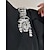 abordables Mariage ACC-Broche tigre pour homme en alliage, disponible en or et argent, ornée de cristaux, accessoire élégant pour mariages et dîners.