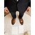 cheap Oxford Shoes-Men's Classic Brown Faux Leather Lace-Up Dress Shoes – Stylish Formal Footwear for Business and Special Occasions