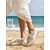 billige Brud-Damesko med elfenbensfarget perleutsmykket flate brudesko, elegante slip-on-sko til brudestrandbryllup