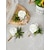 voordelige Huwelijk ACC-Corsage en boutonnière van kunstbloemen voor heren – gemengde materialen – perfect voor bruiloften en feesten