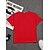abordables Humor Divertido 3D del Niño-100% Algodón Niños Chico Negro Blanco Rojo Graphic Fútbol Camiseta Blusa Cuello Barco Manga Corta Exterior Uso Diario Moda Ropa de calle Design Estampado Verano Primavera