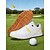 preiswerte Damen Golfschuhe-Klassische weiße/gelbe Damen-Golfschuhe mit Schnürung – rutschfeste, stoßdämpfende Sportschuhe für Golferinnen, Training auf dem Platz, Wochenendspiele, Country-Club-Style und Spaziergänge im Freien.
