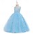 preiswerte Blumenmädchenkleider-Blumenmädchenkleid Mädchen Formelle Kleidung Hochzeitskleidung Party Hochzeit Formell Niedlich Prinzessin Süß Kleid für die Erstkommunion Patchwork Netz Einfarbig Ärmellos Rundhalsausschnitt Hellrosa