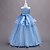 abordables Robes de Fille de Fleurs-Robe de Demoiselle d'Honneur Fille Fille Robe de soirée Tenue de mariage Soirée Mariage Formel Élégant Princesse Doux Dentelle Maille Couleur Unie Sans manches Col Rond Rose Claire Bleu Ciel 4 ans et