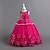economico Abiti da Fiori-Abito da damigella d'onore bambina Ragazze Abito formale Abiti da sposa Balli di fine anno Feste Matrimonio Elegante Moda Adorabile Paillettes Patchwork Floreale Senza Maniche Girocollo Blu Rosso