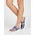 economico Scarpe da donna-Stati Uniti 250° Anniversario Mules Comode con Stampa della Bandiera Americana Rossa e Blu da Donna – Scarpe Slip-On in Tela per USA Quattro Luglio Eventi All'aperto Viaggi e Uso Quotidiano