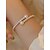 voordelige Huwelijk ACC-Damesarmband van imitatieparels, elegant tweekleurig ontwerp, perfect voor bruiloften, Valentijnsdag en dagelijks gebruik.
